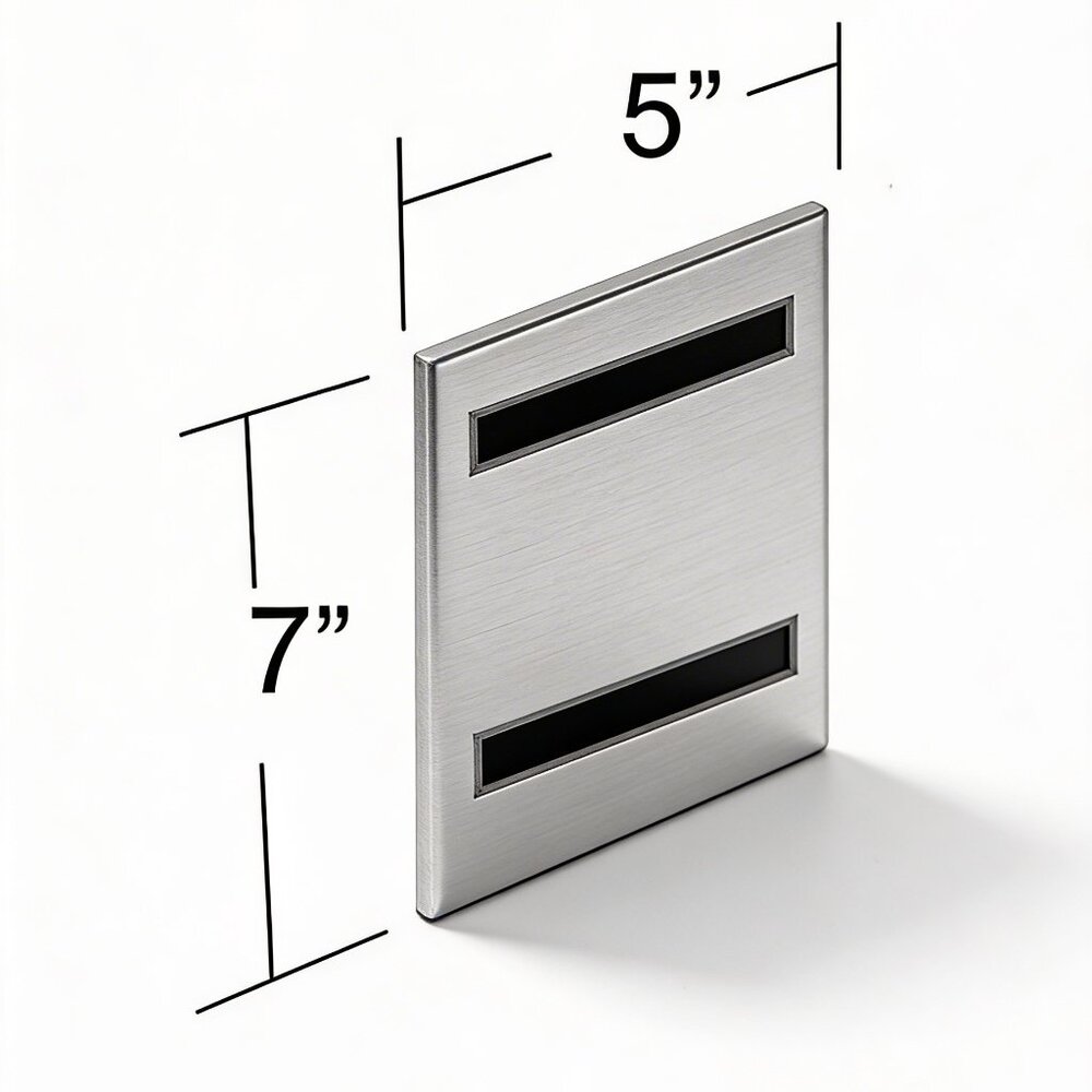 10 - Frames Azar Displays 129927 5 x 7 Vertical U-Frame with Magnetic Strips